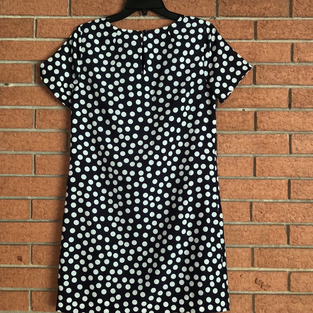 🪡J. CREW FACTORY 🪡POLKADOT CLASSIC SHIFT DRESS🪡 - Picture 6 of 8